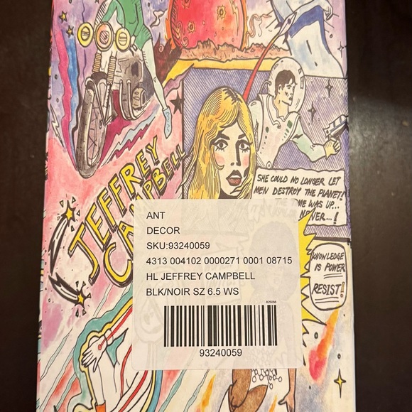 Jeffrey Campbell Black Silver Kitten Heel Sandals - Picture 5 of 8